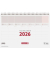 70212 Aufstellkalender 1 Woche1 Seite,  29 x 20 cm, 2026