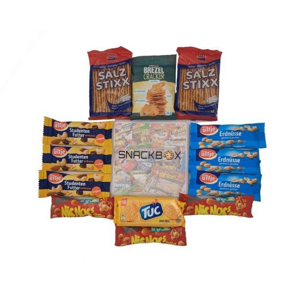 4262416320011 - Snackbox Salzgebäck Inhalt 6 Sorten gesamt 13 Stück 600 g 4262416320011 13 Stück