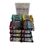 Snackbox Powerriegel Mix, Inhalt: 6 Sorten, gesamt 28 Stück, 1.250 g