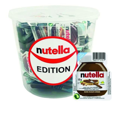 Nuss-Nougat-Creme, 50 Portionen je 15g
