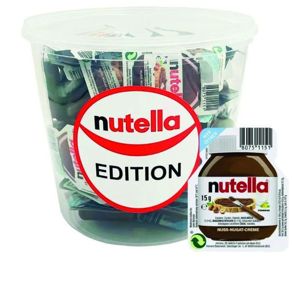 Nutella Nuss-Nougat-Creme, 50 Portionen je 15g 4262416320110 Nutella 50 Stück