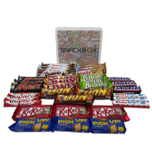 Snackbox mit 33 Schokoriegeln - 11 verschiedene Sorten