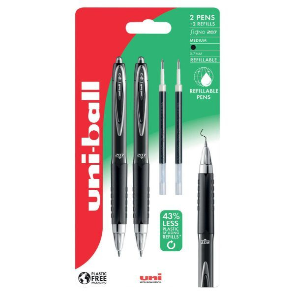 5012788049718 - Kugelschreiber - Uni-ball - nachfüllbar - Strichstärke 04mm - 2 Stück 5012788049718 2 Stück