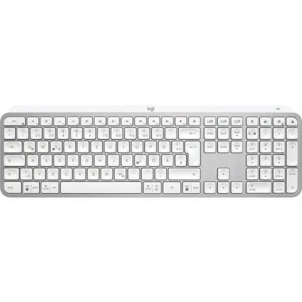 5099206112186 - MX Keys S Bluetooth® Tastatur Deutsch QWERTZ Hellgrau Beleuchtet Ergonomisch Multipair-Funktion