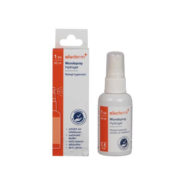 aluderm Hyrdogel Wundspray 1008318, 60ml 5391525738017 aluderm