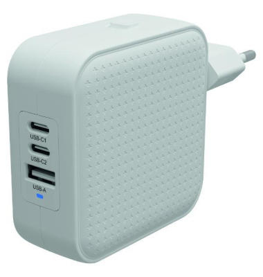 Hj1003 Ladegerät, 70W, 3 USB-C-Ports, 1 USB-A-Port, weiß Hj1003 Ladegerät, 70W, 3 USB-C-Ports, 1 USB-A-Port, weiß