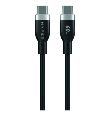 USB-C Silikonkabel 1.5m, schwarz