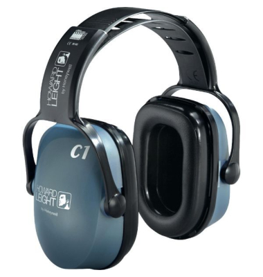 HWL Kapselgehörschutz Clarity C1, 25dB, grauhellblau.