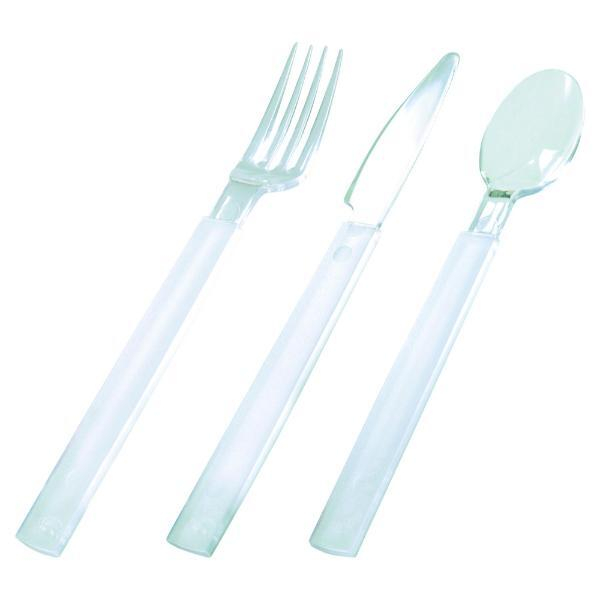 Duni Mehrweg-Besteckset, transparent 7321011608614 Duni 18 Stück