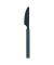 Wiederverwendbares Messer, PP, 19 cm, dunkelgrau