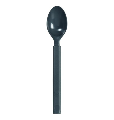 Wiederverwendbarer Löffel, PP, 17 cm, dunkelgrau