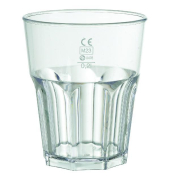 wiederverwendbares Glas, 24 cl, transparent