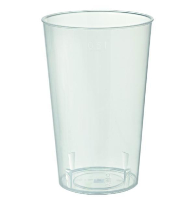 wiederverwendbares Festivalglas 50 cl, transparent
