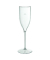wiederverwendbares Champanger Glas, 13 cl Transparent
