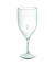 wiederverwendbares Weinglas 23 cl,  Transparent