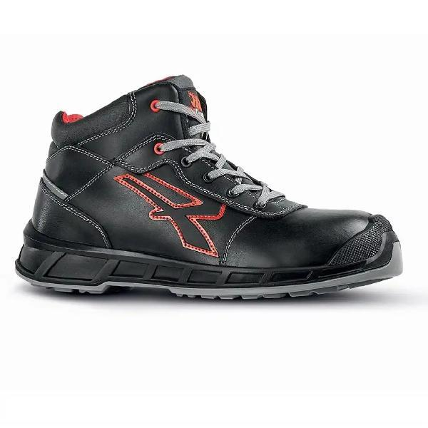 8033546529454 - U-power - Sicherheitsstiefel Sting Gr41 schwarz-rot S3 ci src esd EN20345 Leder upower RK10094-41