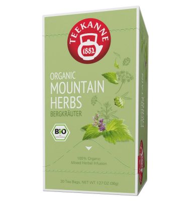 Tee Organic Mountain Herbs Bio 47194, Bergkr&auml;uter, in Beuteln