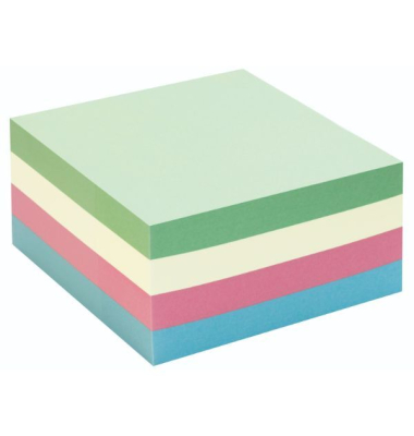 Haftnotiz-Würfel Global Notes 5820, recycling, 75x75mm, sortiert