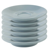 6 APS Untertassen Snug Espresso blau