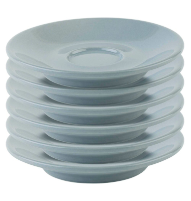 6 APS Untertassen Snug Espresso blau