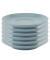 6 APS Untertassen Snug Cappucino blau