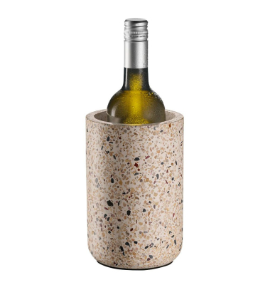 Flaschenkühler Terrazzo weiß