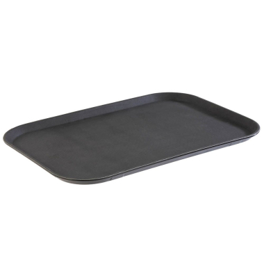 Tablett Noslide schwarz rechteckig 53,0 x 36,5 cm Tablett Noslide schwarz rechteckig 53,0 x 36,5 cm