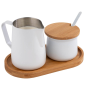 Milch- und Zucker-Set Miluro weißbraun