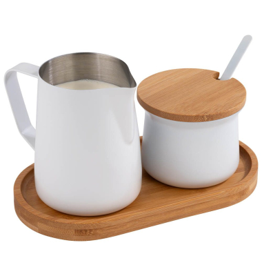 Milch- und Zucker-Set Miluro weißbraun
