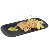 Tablett Nero GN 13 schwarz länglich 32,5 cm