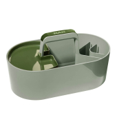Schreibtisch-Organizer Toolbox Loft hellgrün Kunststoff 4 Fächer 34,0 x 18,7 x 18,8 cm