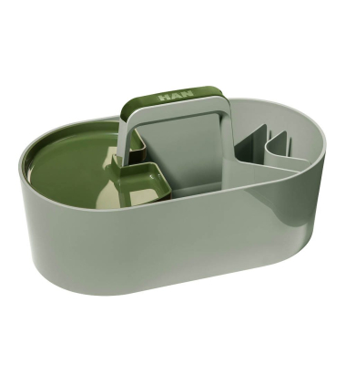 Schreibtisch-Organizer Toolbox Loft hellgrün Kunststoff 4 Fächer 34,0 x 18,7 x 18,8 cm