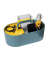 Schreibtisch-Organizer Toolbox Loft blau Kunststoff 4 Fächer 34,0 x 18,7 x 18,8 cm