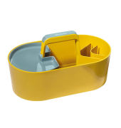 Schreibtisch-Organizer Toolbox Loft gelb Kunststoff 4 Fächer 34,0 x 18,7 x 18,8 cm