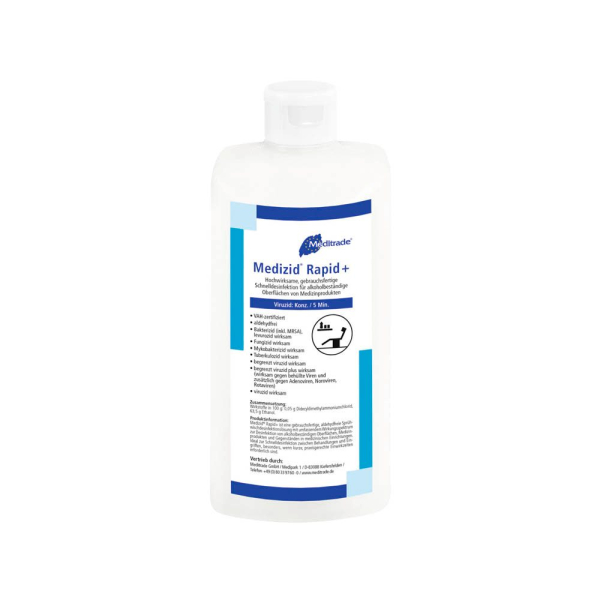 4250016409427 - Medizid Rapid+ Desinfektionsmittel 05 l 4250016409427 500 Milliliter