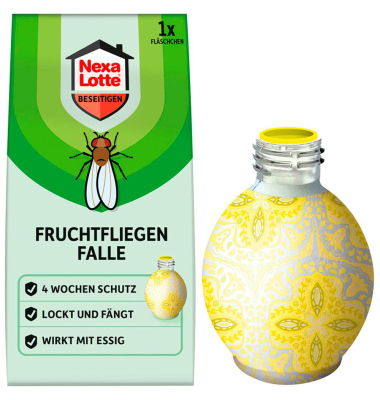 Fruchtfliegenfalle weiß, blau