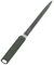 Brieföffner 23,2 cm aus rostfreiem Edelstahl, aufgebogene Klinge, Längsrillen-Gravur, am Griff Auf- hängevorrichtung