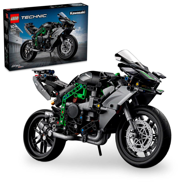 5702017583556 - Konstruktionsspiel Technic 42170 Kawasaki Ninja H2R Schwarz 643 Stücke