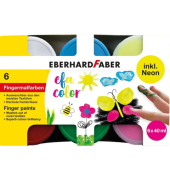 Fingerfarbe 6ST Neon 40ml EFA Colour