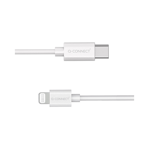 Q-connect Ladekabel USB-C 2.0Lightning 1m weiß 5705831170445 Q-connect