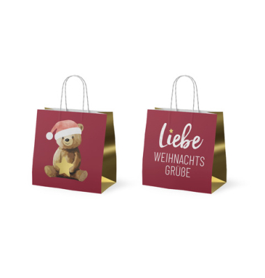 Geschenktasche 992161, Liebe Weihnachtsgrüße, 150mm x 150mm