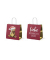 Geschenktasche 992161 F&uuml;r Dich, Weihnachten, mit Tragekordel, Liebe Weihnachtsgr&uuml;&szlig;e, 15cm x 15cm
