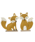 Dekofigur Fuchs orange sortiert
