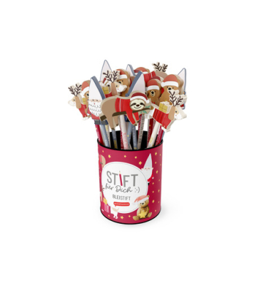 Weihn.Bleistift Happy Christmas sortiert