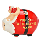 Spardose Schwein (klein) 10044522 , "Weihnachtsmann"