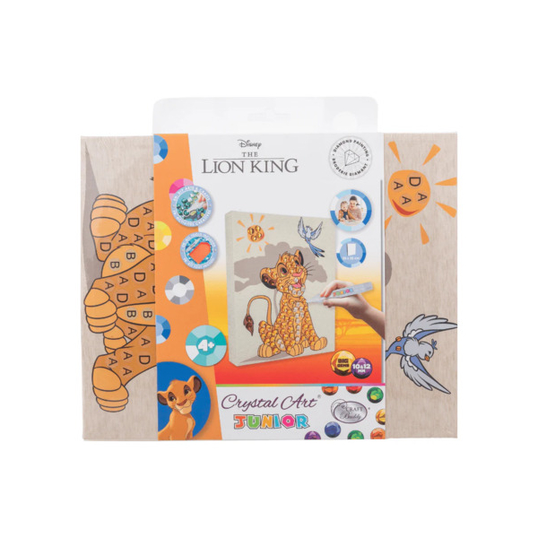 5056588615506 - Kreativset DiamondPainting Junior Simba 5056588615506 CRYSTAL ART 5056588615506 - Kreativset DiamondPainting Junior Simba 5056588615506 CRYSTAL ART