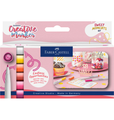 Kreativmarkeretui 6ST Sweet Moments