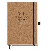 Buchkalender A5 2026 Kork