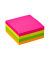 Haftnotizen KF10497, 76x76mm, farbig sortiert (neongelb/neongr&uuml;n/neonorange/magenta), quadratisch