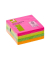 Haftnotizen KF10497, 76x76mm, farbig sortiert (neongelb/neongr&uuml;n/neonorange/magenta), quadratisch